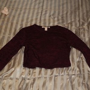 Long sleeve crop top